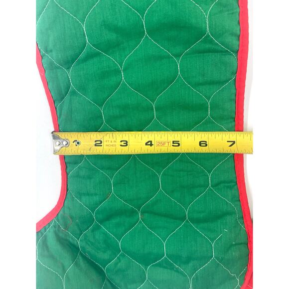 2 Vintage Christmas Stockings - Elf Stocking and Snowman Stocking - Picture 5 of 5